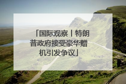 国际观察丨特朗普政府接受豪华赠机引发争议