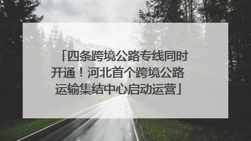 四条跨境公路专线同时开通！河北首个跨境公路运输集结中心启动运营