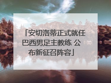 安切洛蒂正式就任巴西男足主教练 公布新征召阵容