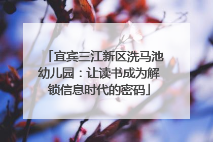 宜宾三江新区洗马池幼儿园：让读书成为解锁信息时代的密码