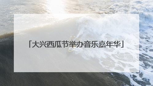 大兴西瓜节举办音乐嘉年华