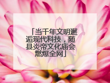 当千年文明邂逅现代科技，随县炎帝文化庙会燃爆全网