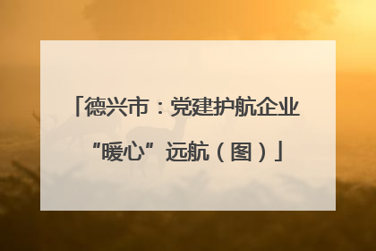 德兴市：党建护航企业“暖心”远航（图）