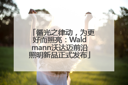 循光之律动，为更好而照亮：Waldmann沃达迈前沿照明新品正式发布
