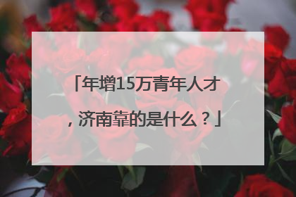 年增15万青年人才，济南靠的是什么？