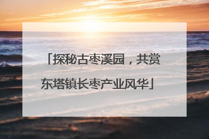 探秘古枣溪园，共赏东塔镇长枣产业风华