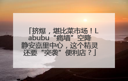 挤爆，堪比菜市场！Labubu“痛墙”空降静安嘉里中心，这个精灵还要“突袭”便利店？