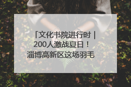 文化书院进行时｜200人激战夏日！淄博高新区这场羽毛球比赛太酷