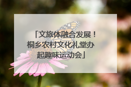 文旅体融合发展！桐乡农村文化礼堂办起趣味运动会