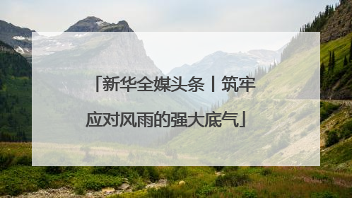 新华全媒头条丨筑牢应对风雨的强大底气