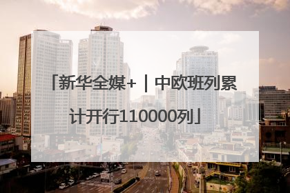 新华全媒+｜中欧班列累计开行110000列