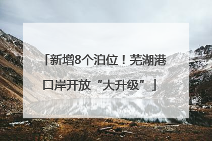 新增8个泊位！芜湖港口岸开放“大升级”