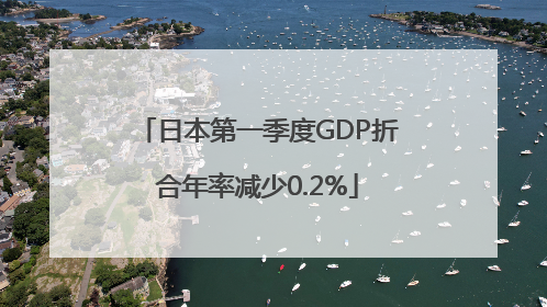 日本第一季度GDP折合年率减少0.2%
