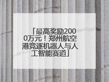 最高奖励2000万元！郑州航空港竞逐机器人与人工智能赛道