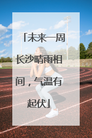 未来一周长沙晴雨相间，气温有起伏