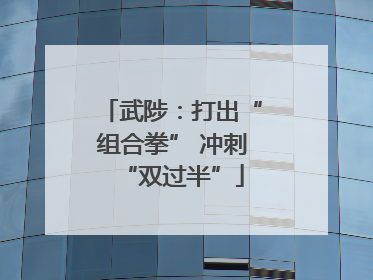 武陟：打出“组合拳” 冲刺“双过半”