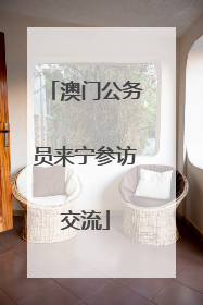 澳门公务员来宁参访交流
