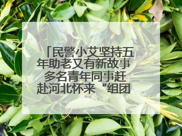 民警小艾坚持五年助老又有新故事 多名青年同事赶赴河北怀来“组团”探望孤寡老人