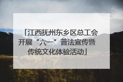 江西抚州东乡区总工会开展“六一”普法宣传暨传统文化体验活动