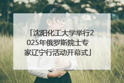 沈阳化工大学举行2025年俄罗斯院士专家辽宁行活动开幕式