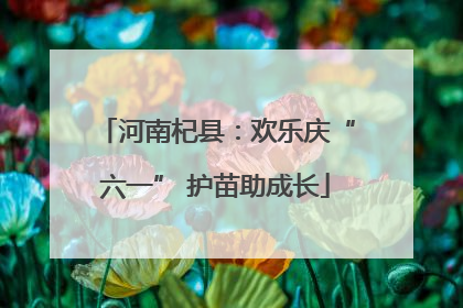 河南杞县：欢乐庆“六一” 护苗助成长