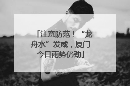 注意防范！“龙舟水”发威，厦门今日雨势仍劲