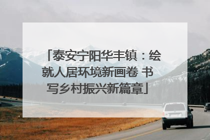 泰安宁阳华丰镇：绘就人居环境新画卷 书写乡村振兴新篇章