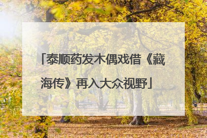 泰顺药发木偶戏借《藏海传》再入大众视野