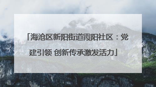 海沧区新阳街道霞阳社区：党建引领 创新传承激发活力