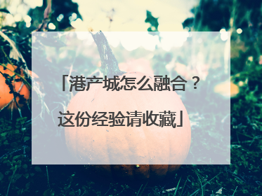 港产城怎么融合？这份经验请收藏