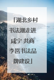 湖北乡村书法潮走进咸宁 共商李邕书法品牌建设