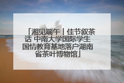 湘见端午丨佳节叙茶话 中南大学国际学生国情教育基地落户湖南省茶叶博物馆