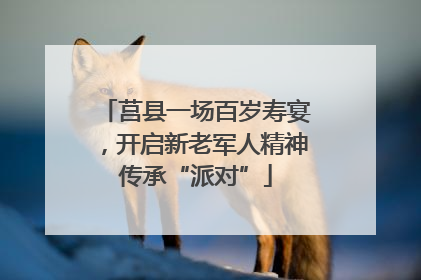 莒县一场百岁寿宴，开启新老军人精神传承“派对”