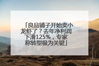 良品铺子开始卖小龙虾了？去年净利润下滑125%，专家称转型极为关键
