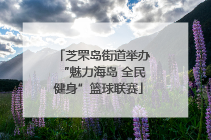芝罘岛街道举办“魅力海岛 全民健身”篮球联赛