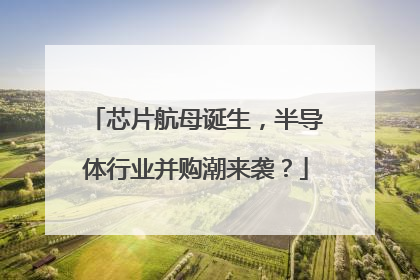 芯片航母诞生，半导体行业并购潮来袭？