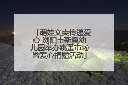 萌娃义卖传递爱心 浏阳市新翼幼儿园举办跳蚤市场暨爱心捐赠活动