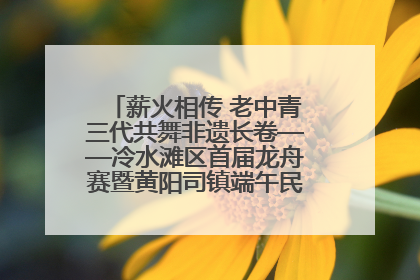 薪火相传 老中青三代共舞非遗长卷——冷水滩区首届龙舟赛暨黄阳司镇端午民俗文化活动侧记