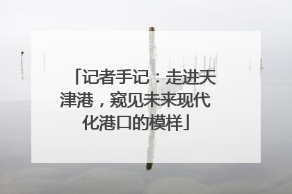 记者手记：走进天津港，窥见未来现代化港口的模样