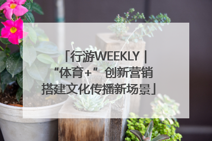 行游WEEKLY｜“体育+”创新营销 搭建文化传播新场景