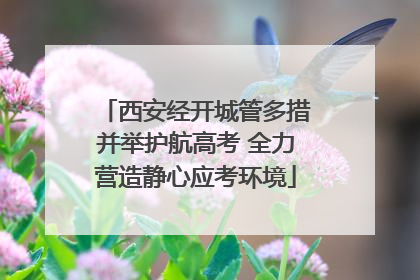 西安经开城管多措并举护航高考 全力营造静心应考环境