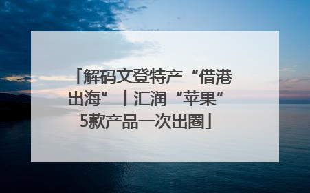 解码文登特产“借港出海”丨汇润“苹果”5款产品一次出圈