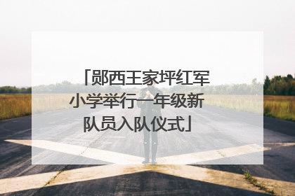 郧西王家坪红军小学举行一年级新队员入队仪式