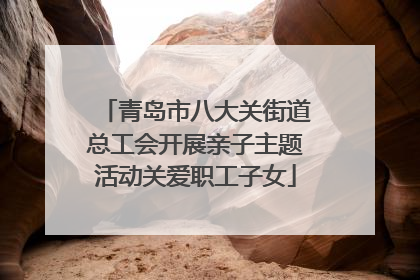 青岛市八大关街道总工会开展亲子主题活动关爱职工子女