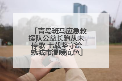 青岛斑马应急救援队公益长跑从未停歇 七载坚守绘就城市温暖底色