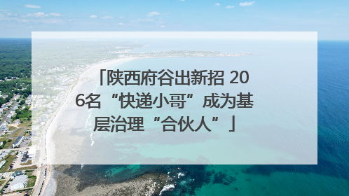 陕西府谷出新招 206名“快递小哥”成为基层治理“合伙人”