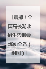震撼！全国高校湖北招生咨询会燃动全省（组图）