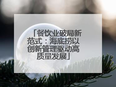餐饮业破局新范式：海底捞以创新管理驱动高质量发展