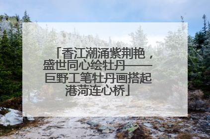 香江潮涌紫荆艳，盛世同心绘牡丹——巨野工笔牡丹画搭起港菏连心桥