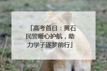 高考首日：黄石民警暖心护航，助力学子逐梦前行